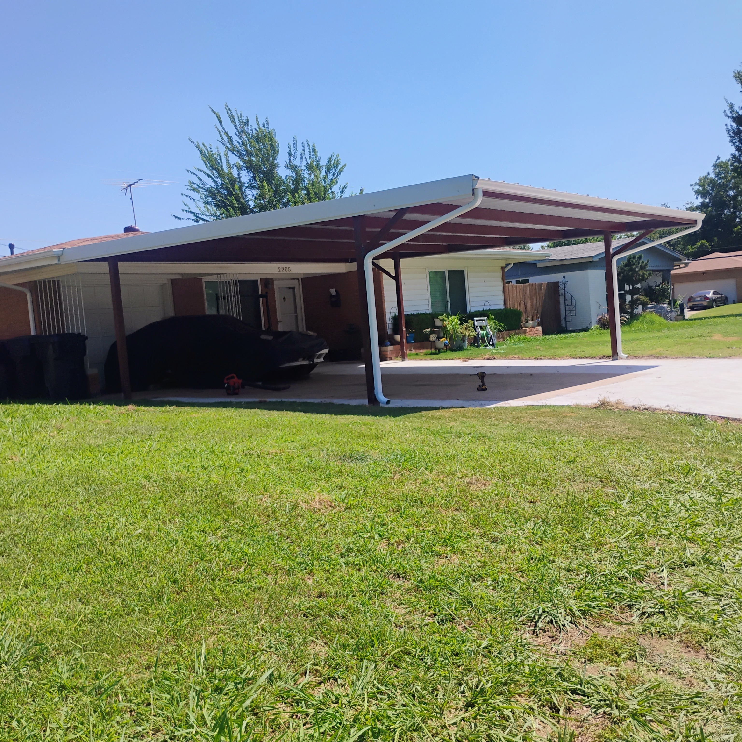 Metal carport by Forever Carports